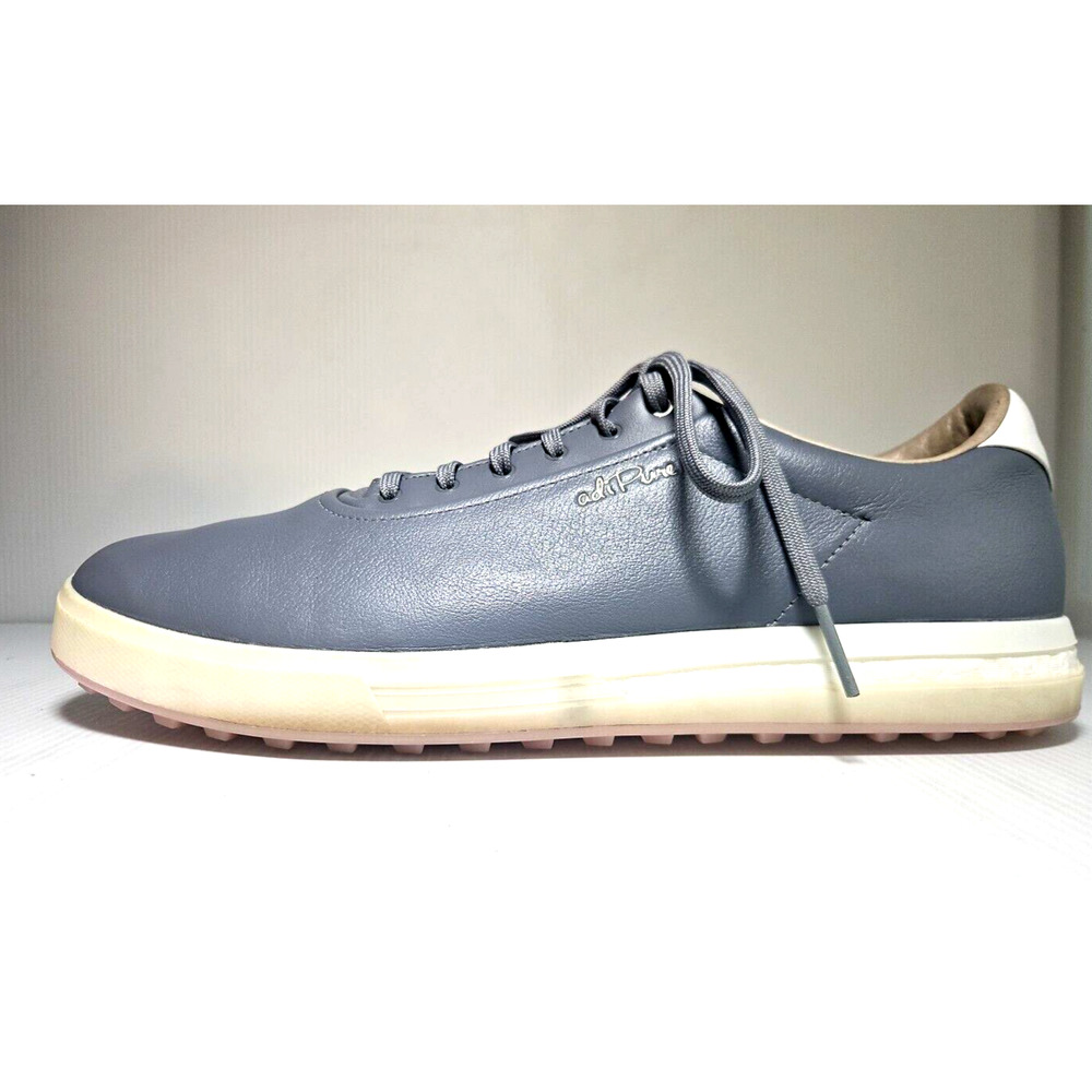 Adidas Mens Adipure SP Spikeless Golf Shoe Gray Leather BB7894 Size 12 Pre-owned